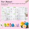 Crochet Yarn Kit for Beginners Adults and Kids, Includes 1650 Yards 30 Colors Acrylic Skeins, User Manual, Hooks, Pink Bag etc, Make Amigurumi & Crocheting Projects